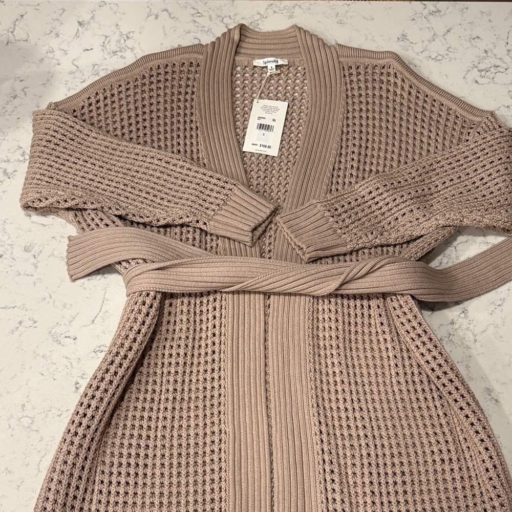Cozy Knit Belted Cardigan